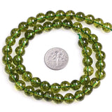 Peridot Beads 15 inch Strand 6mm 8mm
