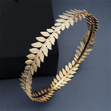 Vintage Style Golden Olive Leaves Tiara Crown