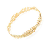 Golden Olive Leaves Tiara Bridal Wedding Headdress Hair Band Baroque Vintage