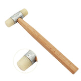 Rubber Hammer with Wooden Handle for DIY Crafts