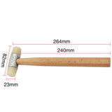 Rubber Hammer with Wooden Handle for DIY Crafts