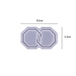 Round Heart Earring Pendant Silicone Mold Resin Mold DIY Necklace Keychain