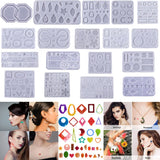 Round Heart Earring Pendant Silicone Mold Resin Mold DIY Necklace Keychain