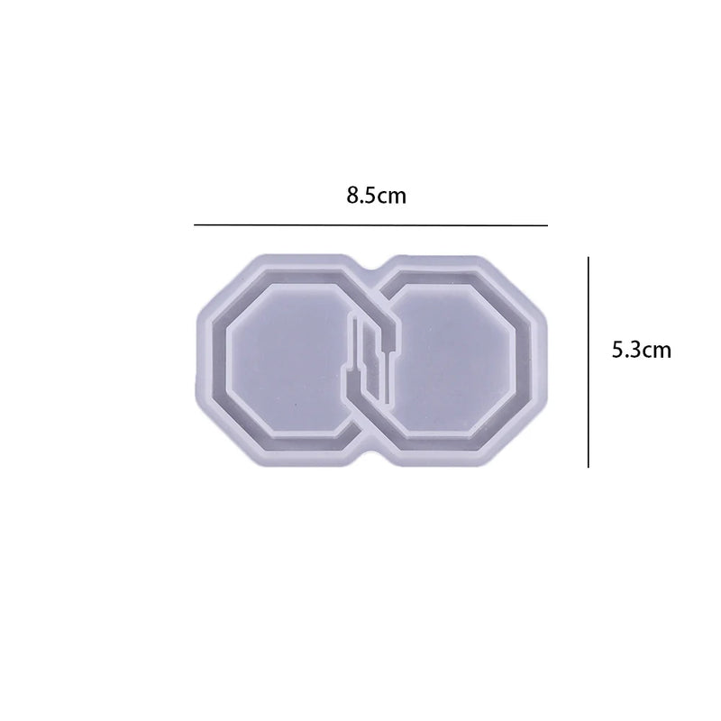 Round Heart Earring Pendant Silicone Mold Resin Mold DIY Necklace Keychain
