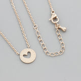 Heart Pendant Necklace Stainless Steel Love Necklace