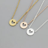 Heart Pendant Necklace Stainless Steel Love Necklace