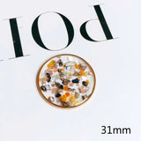 Heart Resin Pendant Eardrop DIY Necklace Earring Accessories Charms 4pcs
