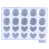 Heart Shape Pendant Moulds Keychain Molds Clay DIY Jewelry Tools