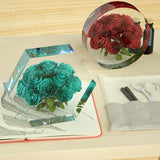Round Hexagon Epoxy Resin Mold Crystal Silicone Art Casting Mould