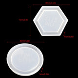 Hexagonal Resin Tray Mold Jewelry Soap Candle Holder Epoxy Casting Molds