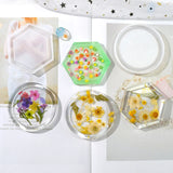 Hexagonal Resin Jewelry Tray Mold Soap Candle Holder Epoxy Casting Molds