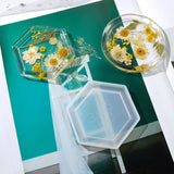 Hexagonal Resin Tray Mold Jewelry Soap Candle Holder Epoxy Casting Molds