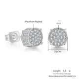Hip Hop Ice Studded Earring for Men Iced Out Zircon Piercing Ear Accessories
