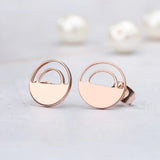 Round Hollow Earrings Women Jewelry Girl Nice C001