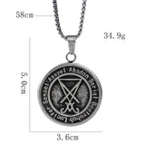 Satan Sheep Head Pendant Necklace Evil Symbol Jewelry