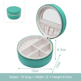 Mini Round Jewelry Box Earring Ring Organizer