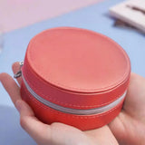 Mini Round Jewelry Box Earring Ring Organizer
