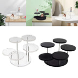 Acrylic 5 Tray Jewelry Display Stand for Figurines Purse Earring