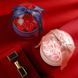 9 Roses Flower Jewelry Storage Set Box Necklace Ring Earring Organizer