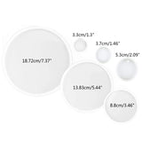 Round Keychain Silicone Mold Coaster Resin Mold Epoxy Casting Molds