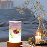 LED Lights Display Base Wooden Lighted Stand