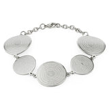 Lady Link Chain Bracelet - Spanish Prayer Bible - Stainless Steel Bangle
