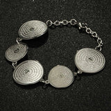 Lady Link Chain Bracelet - Spanish Prayer Bible - Stainless Steel Bangle