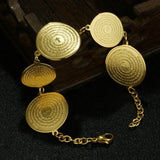 Lady Link Chain Bracelet - Spanish Prayer Bible - Stainless Steel Bangle