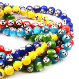 10mm Mixed Colors Lampwork Glass Beads & Smiley Glass Loose Crafts Beads