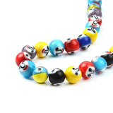 10mm Mixed Colors Lampwork Glass Beads & Smiley Glass Loose Crafts Beads