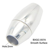 Barrel Shape Leather Cord with Magnetic Clasps 7 Sizes 2mm-8mm Hole