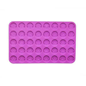 Round Letter Mold for Resin Crafting Jewelry Charm