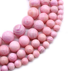 Pink Shell Beads Natural Stone DIY Bead 6-12mm