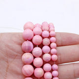 Pink Shell Beads Natural Stone DIY Bead 6-12mm