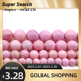 Pink Shell Beads Natural Stone DIY Bead 6-12mm