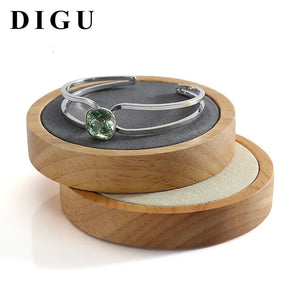 Microfiber Wood Jewelry Bracelet Display Stand