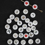 Mother of Pearl Shell Beads Heart Natural Shell Loose Beads 7-8mm