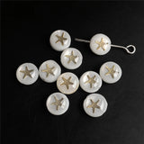 Mother of Pearl Shell Beads Heart Natural Shell Loose Beads 7-8mm