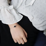 Natural Agate Silver 925 Women's Bracelet Fine Jewelry