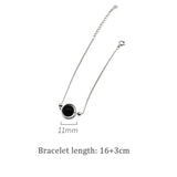 Natural Agate Silver 925 Women's Bracelet Fine Jewelry
