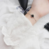 Natural Agate Silver 925 Women's Bracelet Fine Jewelry