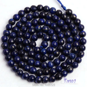 Natural Lapis Lazuli Stone Beads 15 Inch Bracelet Necklace Jewelry