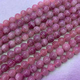 Natural Malagasy Rose Quartz Beads for Jewelry Making 15''