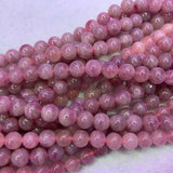 Natural Malagasy Rose Quartz Beads for Jewelry Making 15''