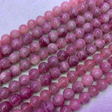 Natural Malagasy Rose Quartz Beads for Jewelry Making 15''