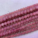 Natural Malagasy Rose Quartz Beads for Jewelry Making 15''