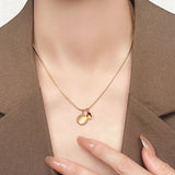 Opal Necklace for Women Girls Stainless Steel Charm Jewelry Gift