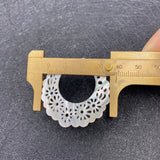 Openwork Carved Shell Pendants for DIY Jewelry Making