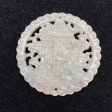 Openwork Carved Shell Pendants for DIY Jewelry Making