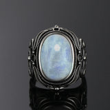Women's 925 Sterling Silver Moonstone Rings Vintage Fine Jewelry